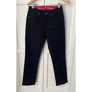 CJ by Cookie Johnson Faith Straight black dark wash jeans capri  Size 25